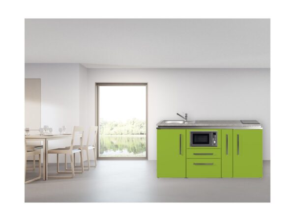 stengel minikueche designline mdm 180a mit kuehlschrank und mikrowelle