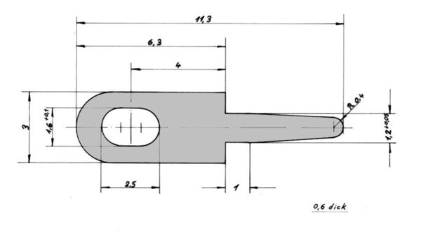 Lötstifte mit Lötöse 3 x 11,3 mm (VP 100 Stck.)