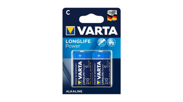 Varta Longlife Alkaline Batterie Baby C, 2er-Pack