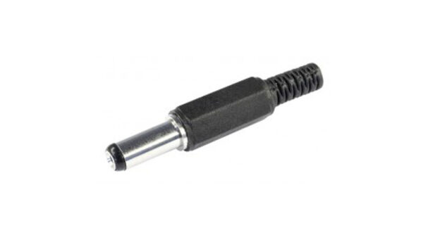 DC-Stecker 2,1 x 5,5 mm lang, Knickschutz