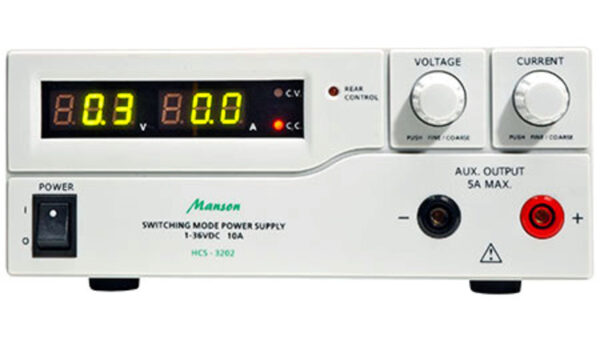 Manson Laborschaltnetzteil HCS-3202 (1-36 V/0-10 A) mit USB-Schnittstelle, programmierbar