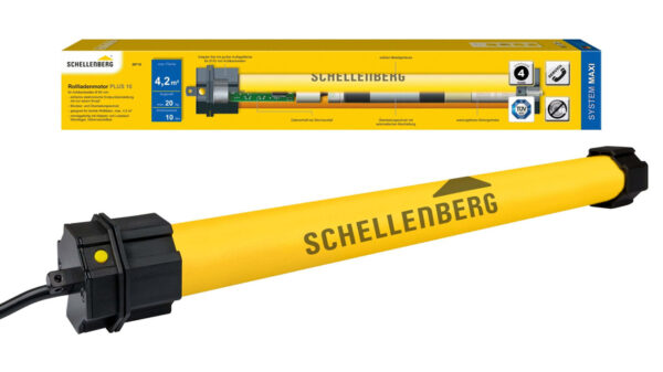 Schellenberg Elektronischer Rohrmotor Plus, 10 Nm, SW60, inkl. Zubehör