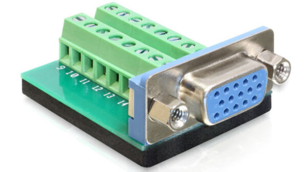 Delock Adapter Terminalblock > VGA Sub-D 15Pin Bu