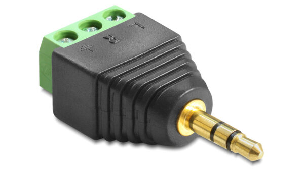 Delock Adapter Terminalblock > Klinke 3,5 mm Stecker 3 Pin