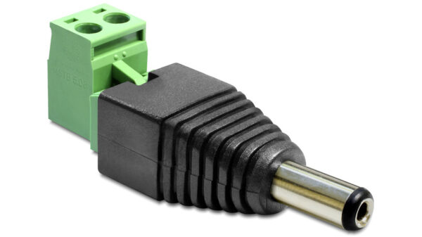 Delock Adapter Terminalblock > DC 2,1 x 5,5 mm Stecker 2-teilig