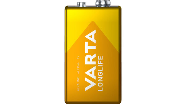 VARTA 9V-Blockbatterie LONGLIFE, E-Block, 6LR61