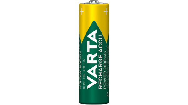 VARTA 4er-Set NiMH-Mignon-Akku RECHARGE ACCU Power 2600 mAh, AA, HR6