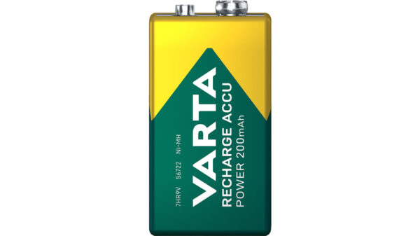 VARTA NiMH-9V-Block-Akku RECHARGE ACCU Power 200 mAh, E-Block