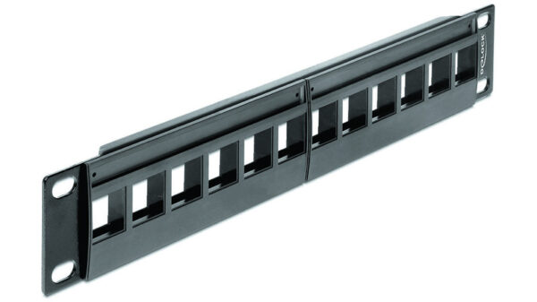 Delock Keystone 10" Patchpanel, 12 Port