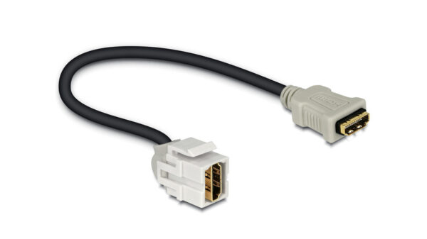 Delock Keystone HDMI-Buchse > HDMI-Buchse 250° mit Kabel