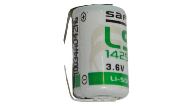 Saft Lithium Batterie mit Lötfahne LS-14250CNR, 1/2 Mignon AA, 3,6 V, 1200 mAh