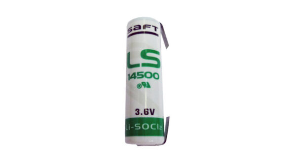 Saft Lithium Batterie mit Lötfahne LS-14500CNR, Mignon AA, 3,6 V, 2600 mAh