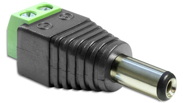 Delock Adapter Terminalblock > DC 2,5 x 5,5 mm Stecker