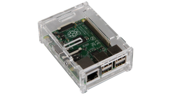 Gehäuse für Raspberry Pi Typ B+, 2 B und 3, transparent