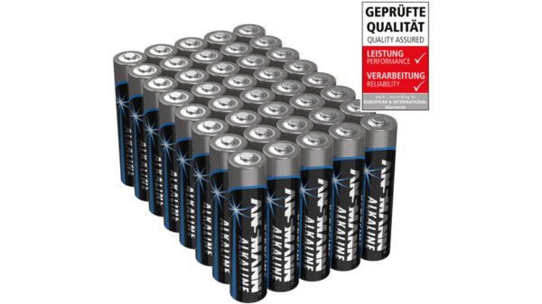 Ansmann Alkaline Batterie Vorratspack, 40 x Micro AAA