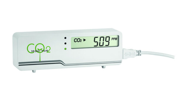 TFA CO2-Messgerät / CO2-Anzeige AirControl MINI, Kohlendioxid-Anzeige, mit LED-Ampel