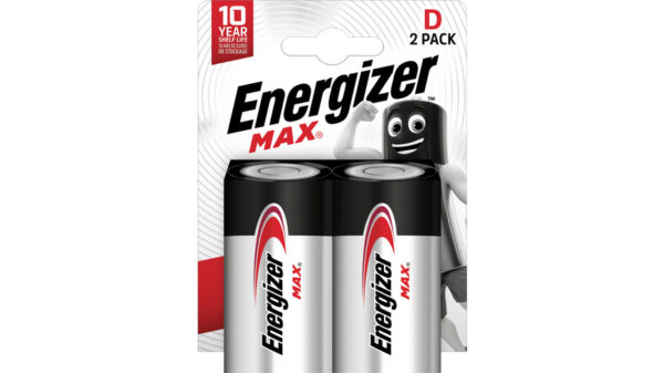 Energizer Max Alkaline Batterie Mono D, 2er-Pack