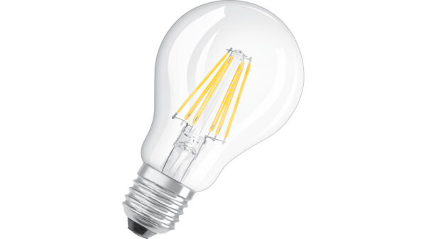 OSRAM 6,5-W-Filament-LED-Lampe E27, klar, warmweiß