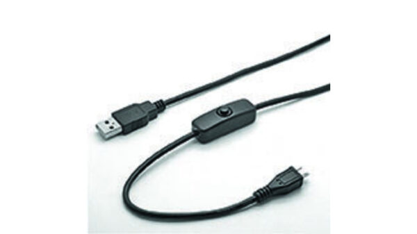 Joy-IT USB-Ladekabel mit Ein-/Aus-Schalter, USB-Stecker(Typ A) auf micro-USB-Stecker, schwarz, 1,5 m