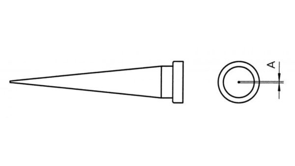 Weller Ersatzlötspitze LT T, konisch, 0,6 mm