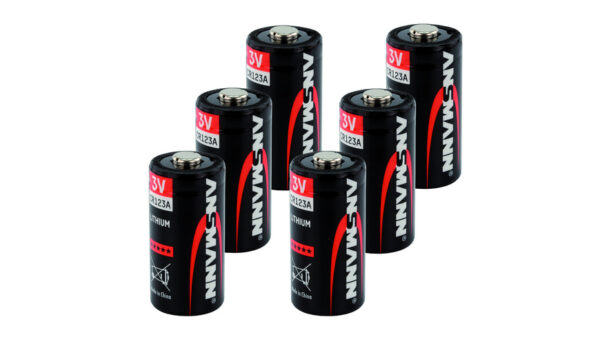 Ansmann Foto-Lithium-Batterie CR123A, 6er-Pack