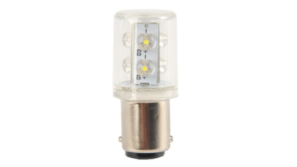 Barthelme LED 360° Rundumleuchte mit 6 LEDs, Ba15d, 24VAC/DC, 20x45mm, rot, typ. 10lm