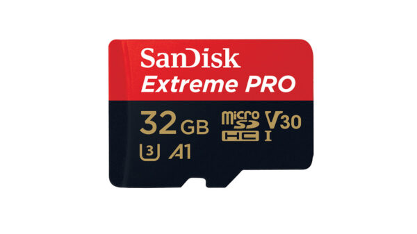 SanDisk microSDHC-Speicherkarte Extreme PRO, mit SD-Adapter, UHS-I, Speedclass 3, 100 MB/s, 32 GB