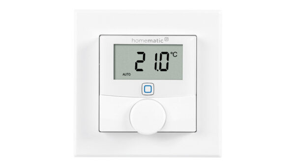 Homematic IP Smart Home Wandthermostat mit Schaltausgang HmIP-BWTH – für Markenschalter, 230 V