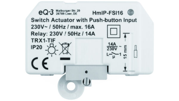 ELV Bausatz Homematic IP Schaltaktor mit Tastereingang (16 A) HmIP-FSI16, Unterputz