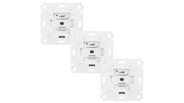 Homematic IP Smart Home 3er-Set Dimmaktor HmIP-BDT für Markenschalter - Phasenabschnitt