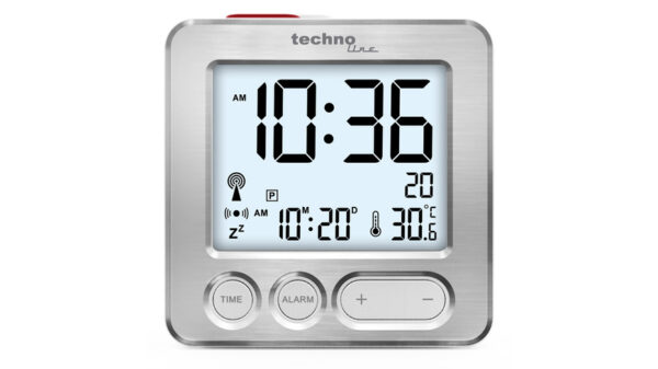 technoline Funkwecker mit Touch-Snooze, Display-Beleuchtung, kompakte Abmessungen