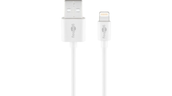 goobay Apple Lightning-auf-USB-A Lade- und Synchronisationskabel, 2 m