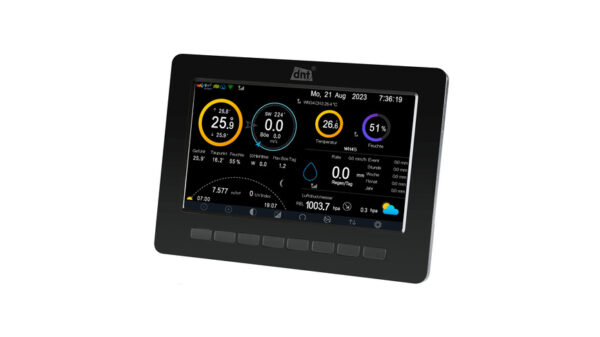 dnt Zusatz-Display für dnt WeatherScreen PRO, 17,8-cm-TFT-Farbdisplay (7"), inkl. Netzteil