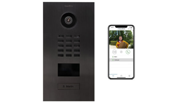 DoorBird IP Video Türstation D2101V Edelstahl, gebürstet, PVD Beschichtung mit Titan-Optik