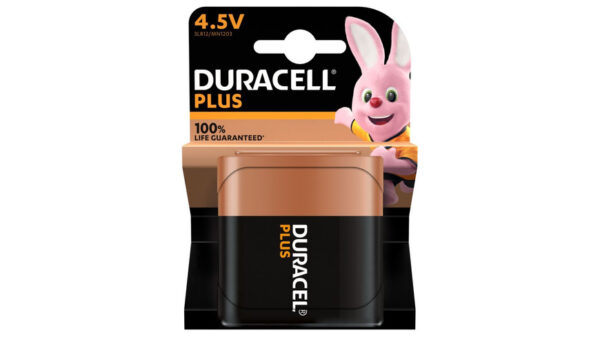 Duracell Plus Alkaline-Batterie 4,5 V/3LR12, 4,5 V