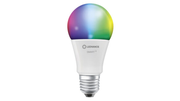 LEDVANCE SMART+ WiFi 9,5-W-LED-Lampe A75, E27,  1055 lm, RGBW, 2700-6500 K, dimmbar, Alexa, App