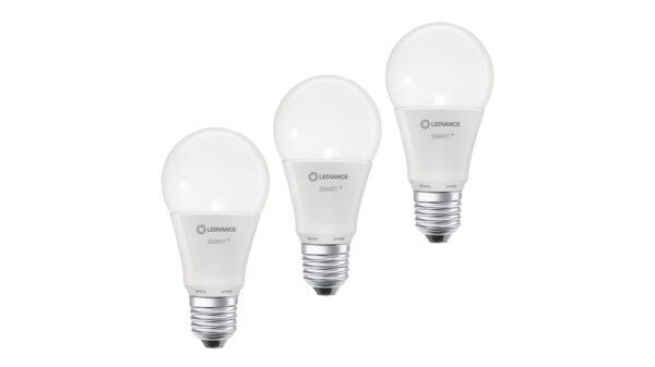 LEDVANCE 3er-Set SMART+ WiFi 9-W-LED-Lampe A60, E27, 806 lm, Tunable White, dimmbar, Alexa, App