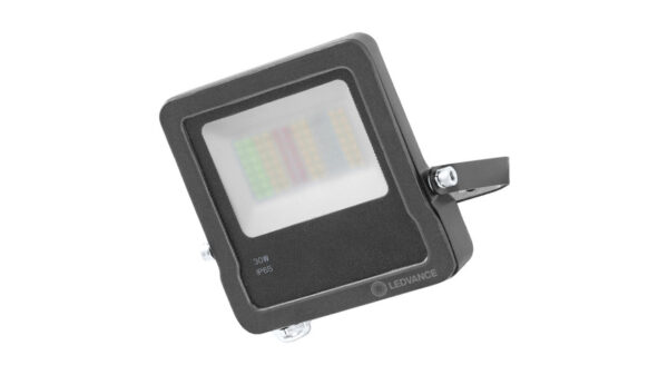 LEDVANCE SMART+ WiFi 30-W-LED-Flutlichtstrahler FLOOD, Aluminium, 2190 lm, warmweiß, RGB, App, IP65