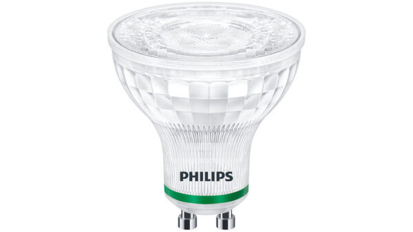 Philips Hocheffiziente 2,4-W-LED-Lampe LEDspot UE PAR16, GU10, 380 lm, 3000 K, 36°, 158 lm/W, EEK B