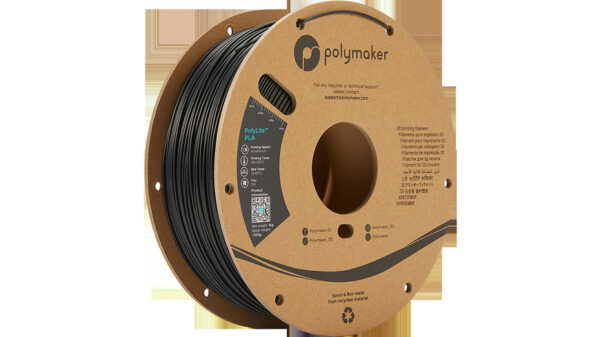 Polymaker PLA-Filament PolyLite, schwarz, 1,75 mm,  1 kg