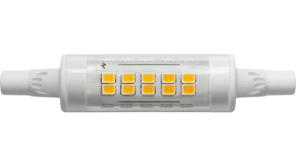 Blulaxa 4,9-W-LED-Lampe, R7s, 700 lm, warmweiß, 3000 K, 142 lm/W, schmale Bauform, Ø 16 mm