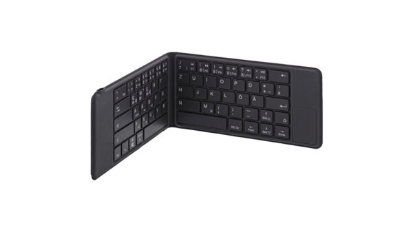 InLine 3-in-1-Bluetooth-Tastatur BT-Pocket, faltbar, mit Touchpad, iOS/Android, schwarz