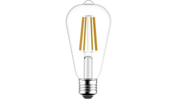 Blulaxa Hocheffiziente 3,8-W-Filament-LED-Lampe ST64, E27, 810 lm, warmweiß, 3000 K, 213 lm/W, EEK A