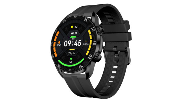 FontaFit AMOLED-Smartwatch LEMA, schwarz, 3,6-cm-Display, SPO2, Schlafanalyse, Telefonfunktion, IP68