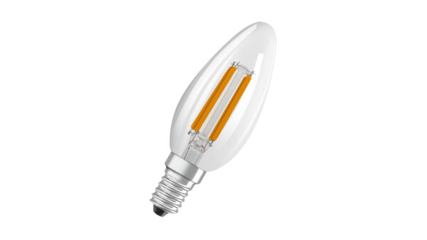 OSRAM Hocheffiziente 2,5-W-LED-Kerzenlampe STAR, E14, 470 lm, 2700 K, 188 lm/W, FIL, EEK B