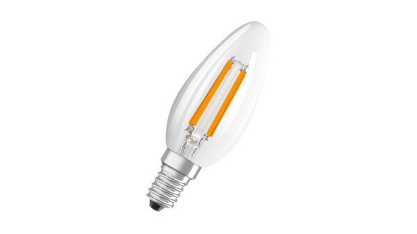 OSRAM Hocheffiziente 2,9-W-LED-Kerzenlampe SUPERSTAR+E14, 470 lm, WW, 162 lm/W, FIL, EEK C, dimmbar