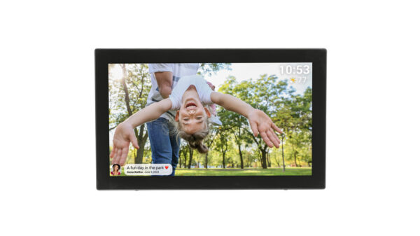 Denver Digitaler Bilderrahmen mit WLAN (2,4/5 GHz), FRAMEO, IPS-Touchdisplay (21,5"), Full-HD, 32 GB