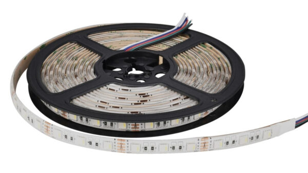 ENOVALITE 5-m-LED-Streifen, 13 W, 24 V DC, RGBW (6500 K), 2,6 W/m, 220 lm/m, 60 LED/m, IP54