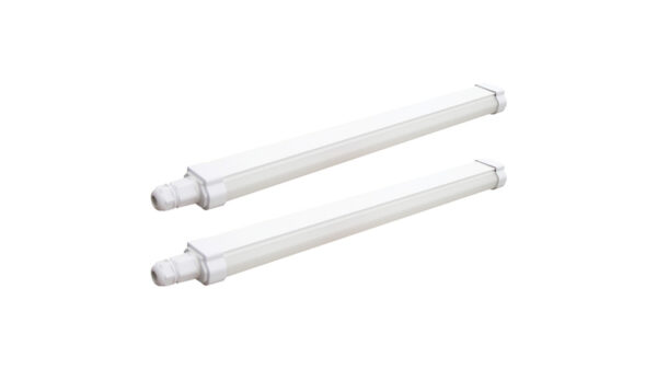 Blulaxa 2er-Set 20-W-LED-Feuchtraumwannenleuchte HumiLED fix slim, 2400 lm, 4000 K, IP65, 120 cm