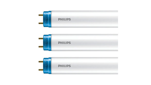 Philips 3er-Set 20-W-T8-LED-Röhrenlampe CorePro LEDtube, 2200 lm, kaltweiß, KVG/VVG, 150 cm